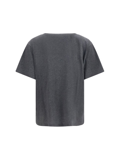The Row Dera T-shirt - Charcoal Melange
