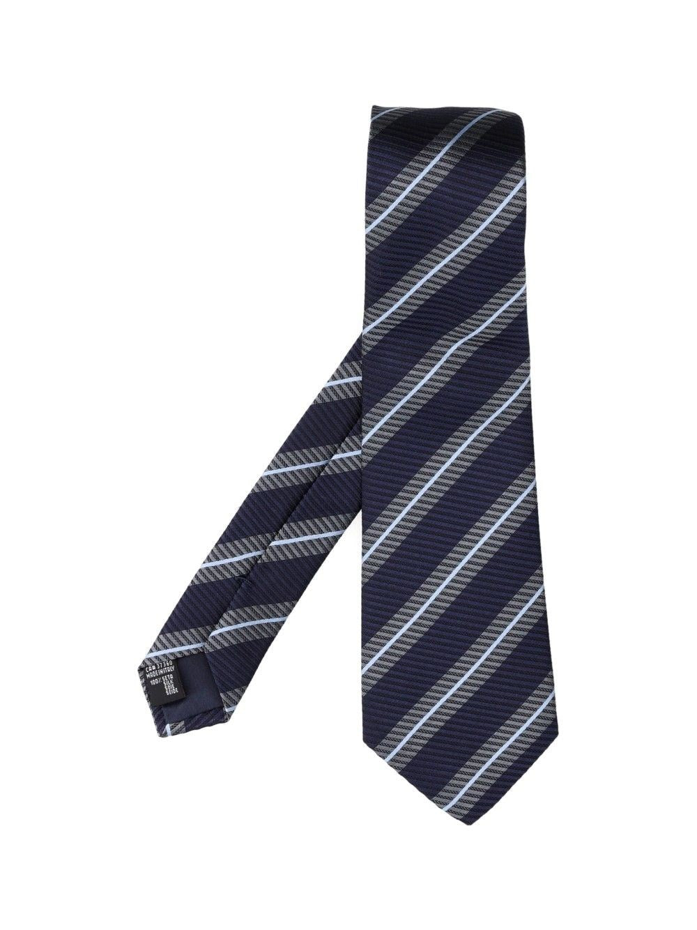 Giorgio Armani Regimental Tie - Blue