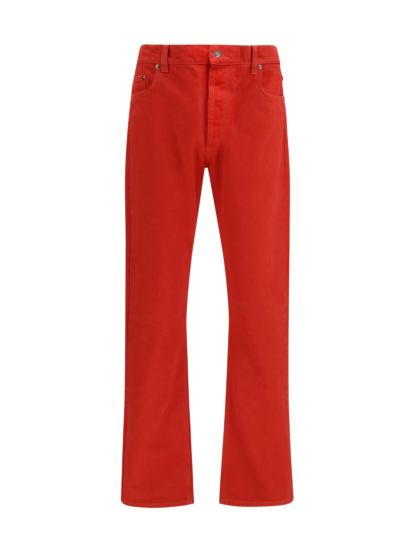 VERSACE Straight-leg cotton denim Jeans