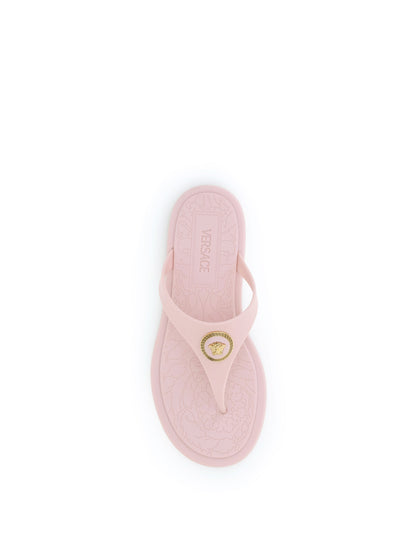 VERSACE Rubber Thong Sandals