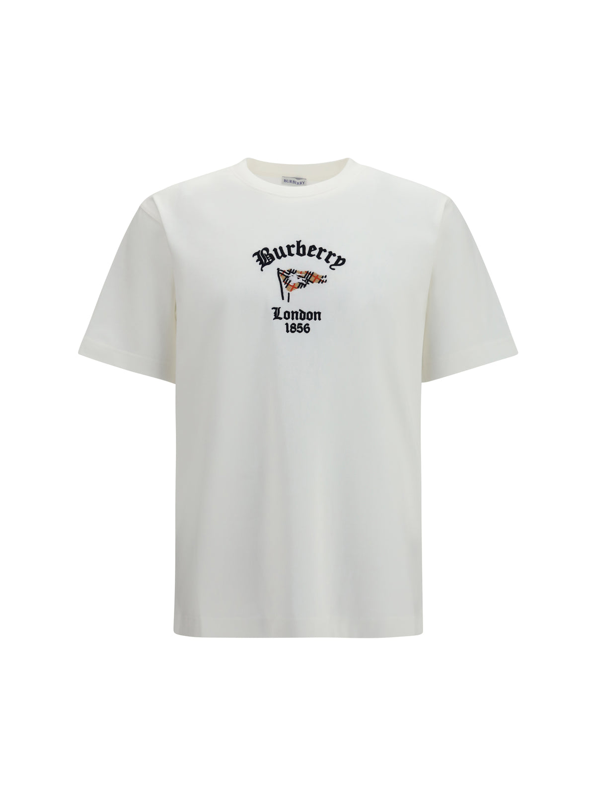 Burberry Check cotton T-shirt - Chalk