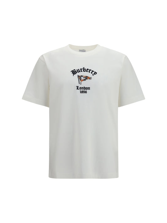 Burberry Check cotton T-shirt - Chalk