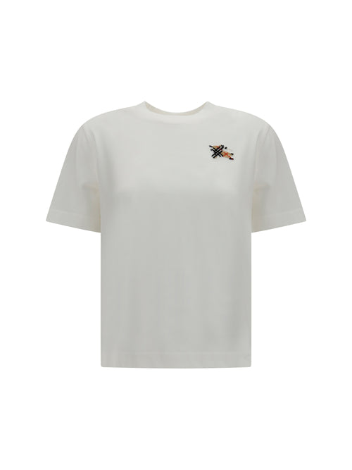 Burberry Knight Check cotton T-shirt - Chalk