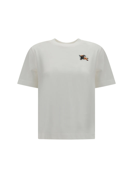 Burberry Knight Check cotton T-shirt - Chalk