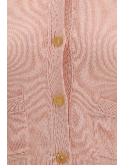 Acne Studios Cashmere V-neck Cardigan - Light Rose Pink