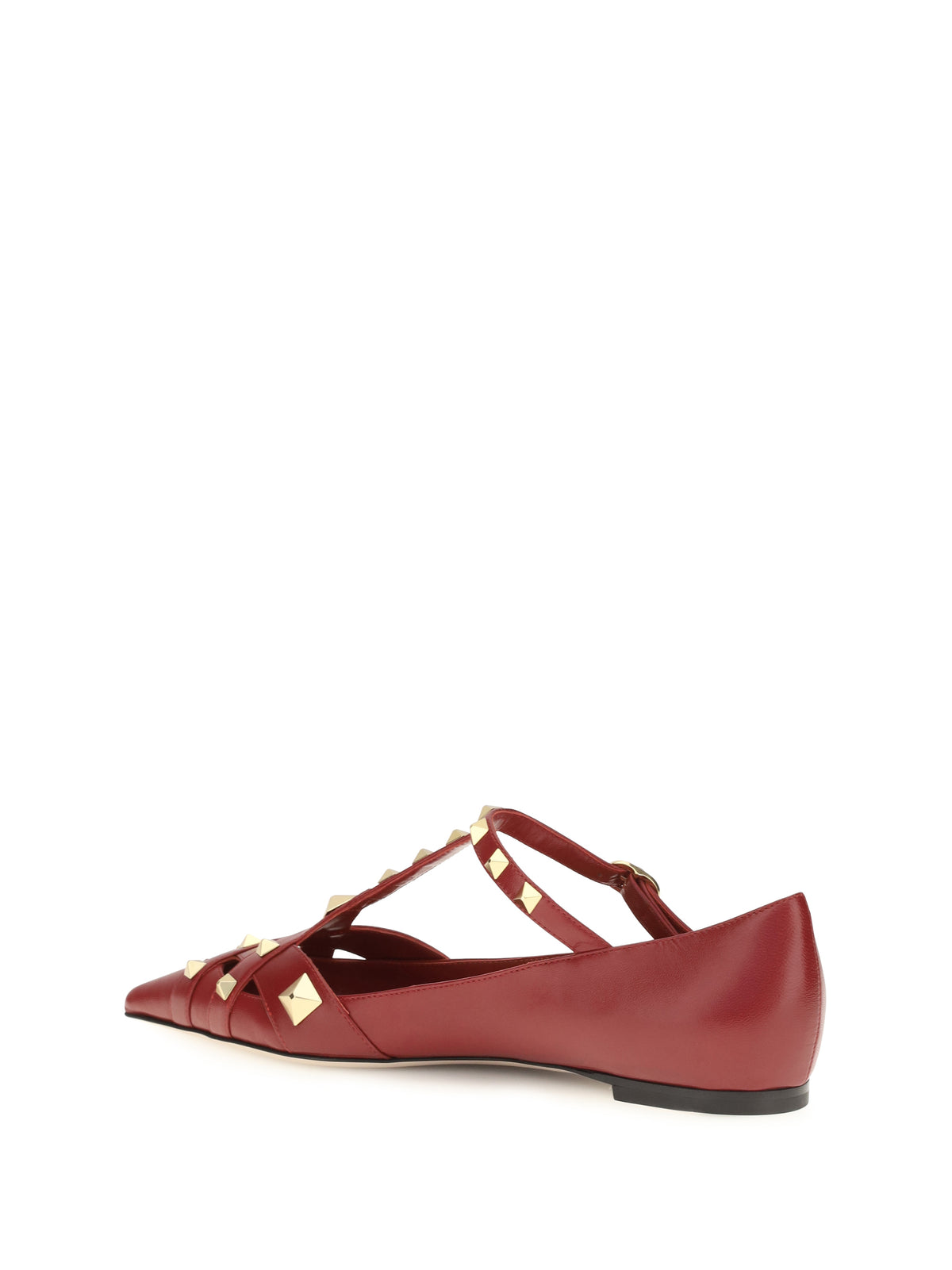 Valentino Garavani Studdy Ballerinas in kidskin - Bright Red