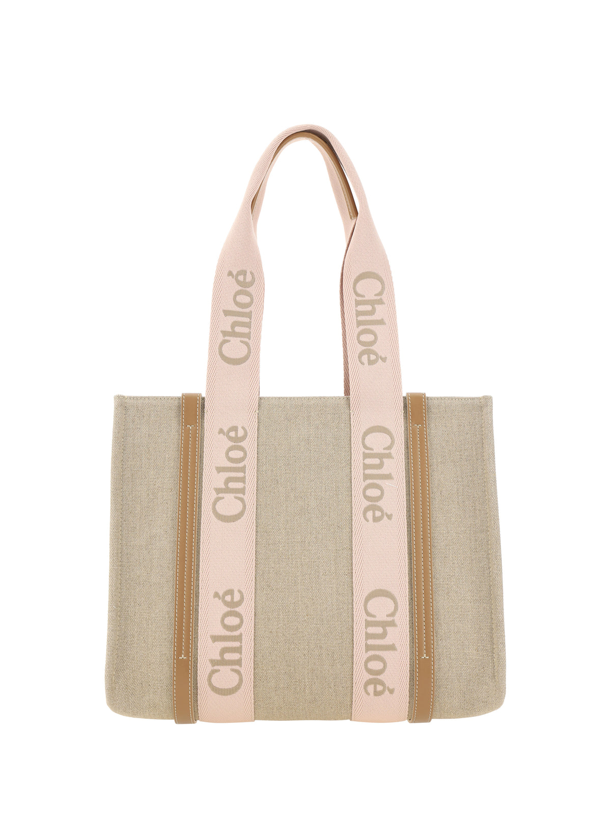 Chloé Woody Shoulder Bag - Blushy Beige