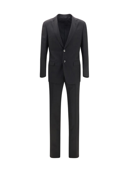 Giorgio Armani Linea soft single breasted Suit in virgin wool - Black