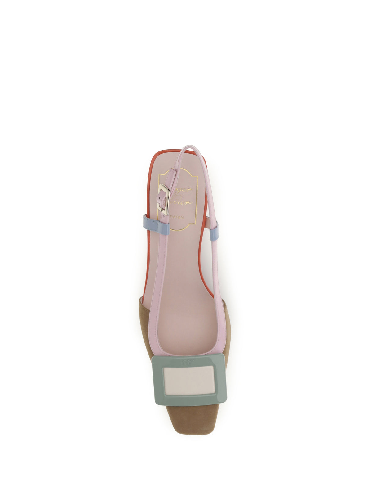 Roger Vivier Suede Belle Vivier slingback Pumps - S812+M427+U017+R207+C019