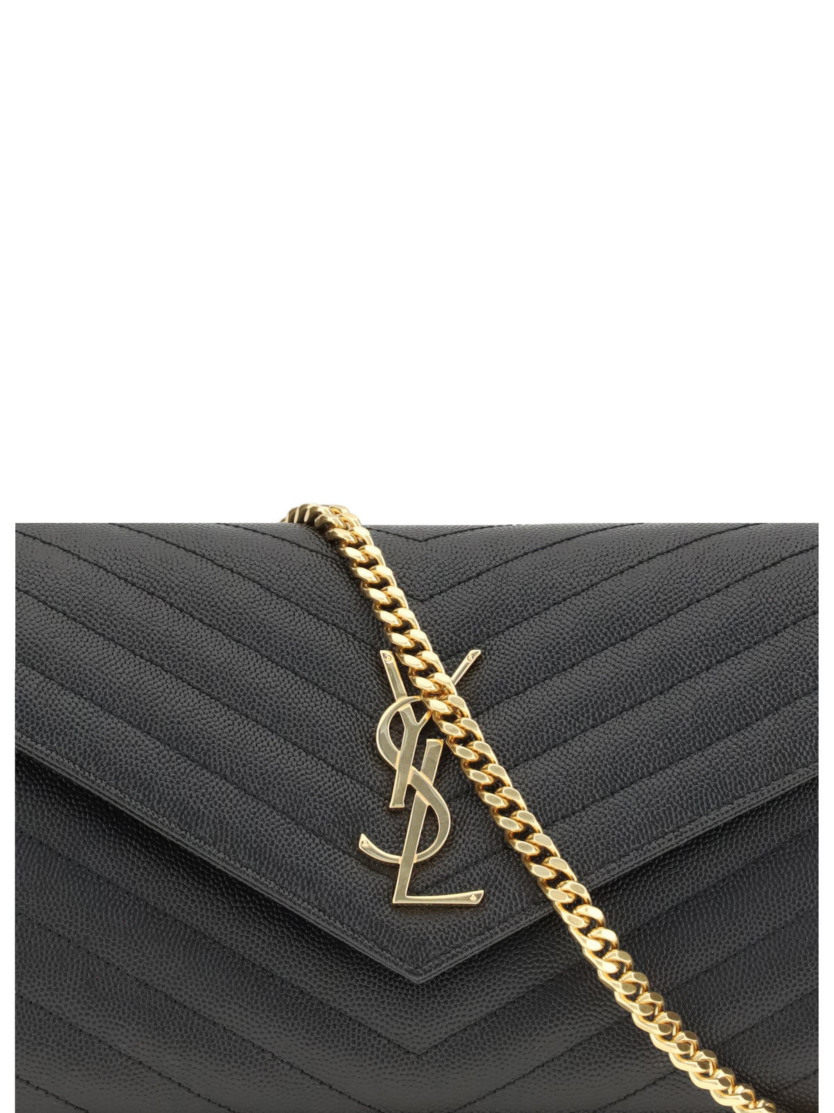 Saint Laurent Logoed Shoulder Bag - Black
