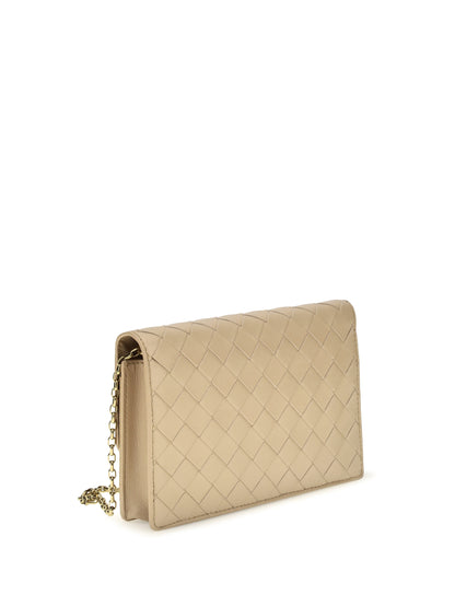 Bottega Veneta Andiamo Pouch on Chain - Shore-Muse Brass