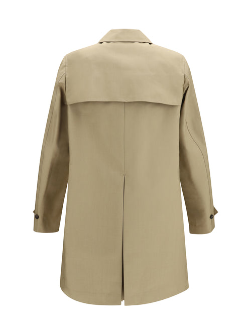 Fendi Mackintosh fabric Trench - Corda+Tabacco