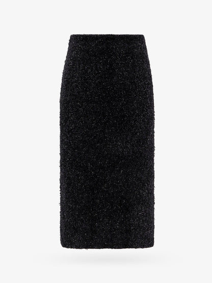 Balenciaga Cotton Tweed Knitted Midi Skirt