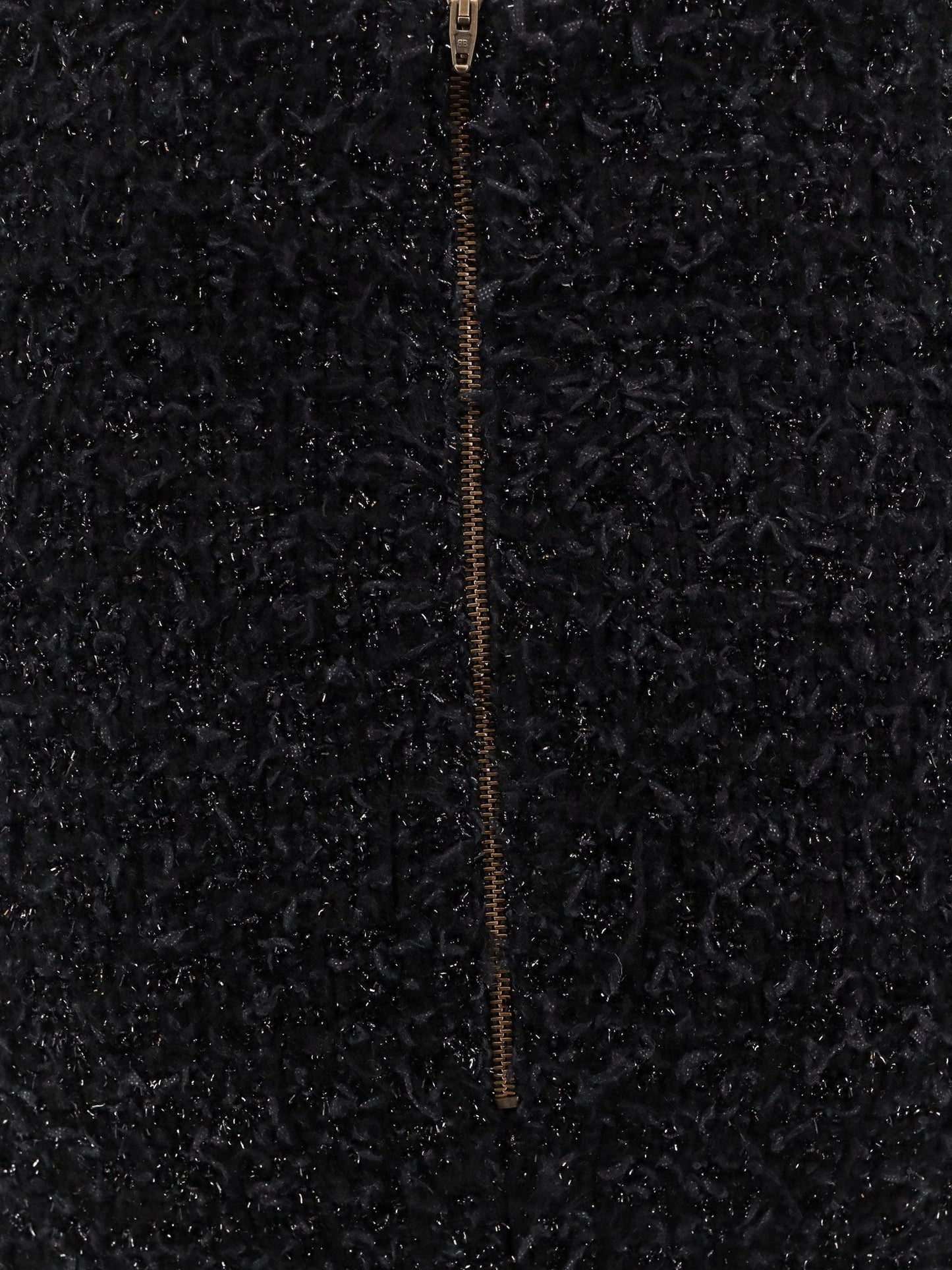 Balenciaga Cotton Tweed Knitted Midi Skirt