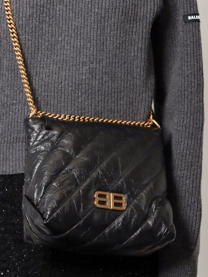 Balenciaga Crush Hobo S Leather Bag