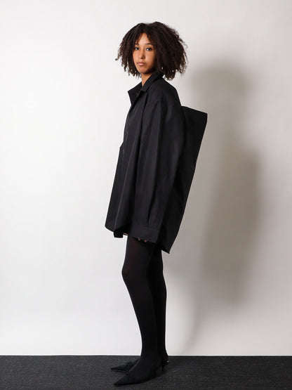 Balenciaga Shirt Effect Cotton Dress