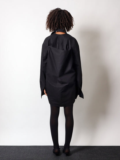 Balenciaga Shirt Effect Cotton Dress