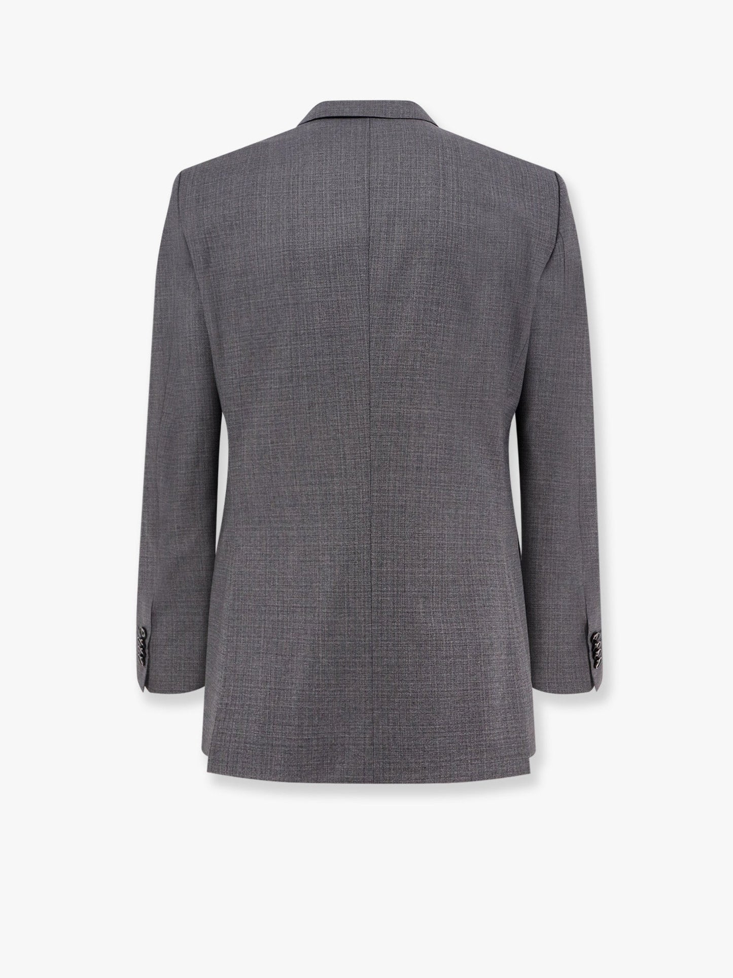 Boss Virgin Wool Suit With Classic Lapel