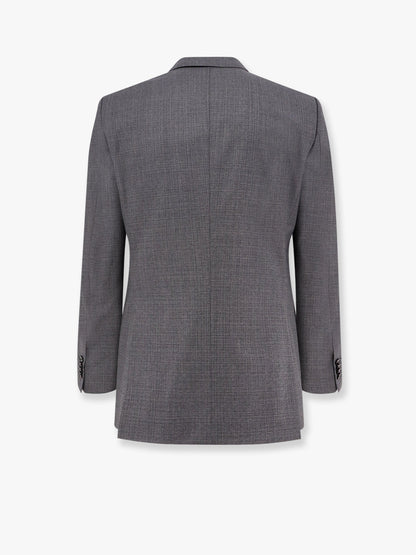 Boss Virgin Wool Suit With Classic Lapel