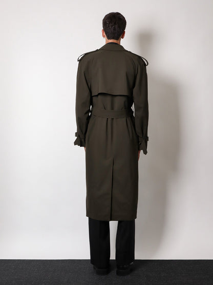Burberry Stretch Wool Trench