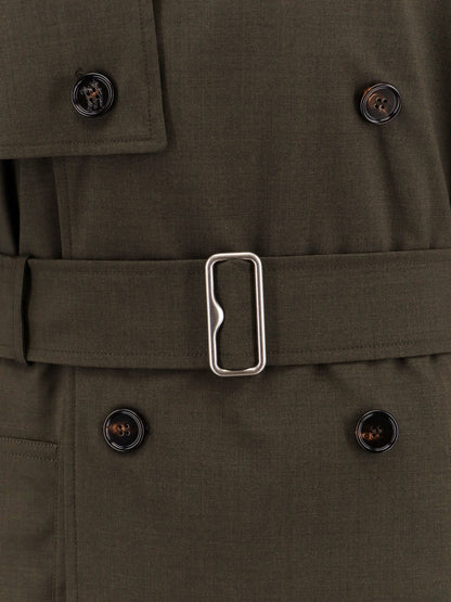 Burberry Stretch Wool Trench
