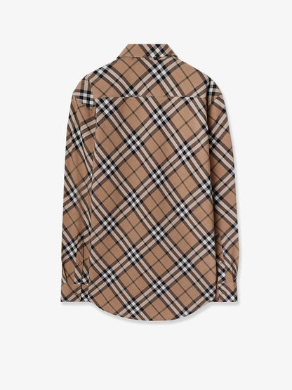 Burberry Check Wool Blend Shirt