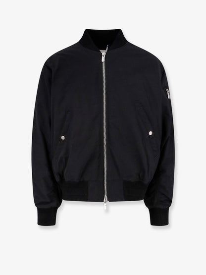 Burberry Nylon And Cotton Jacket With Ekd Embroidery