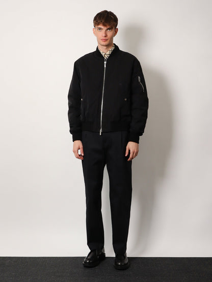 Burberry Nylon And Cotton Jacket With Ekd Embroidery