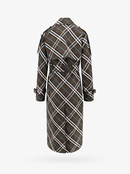 Burberry Trench With Check Print