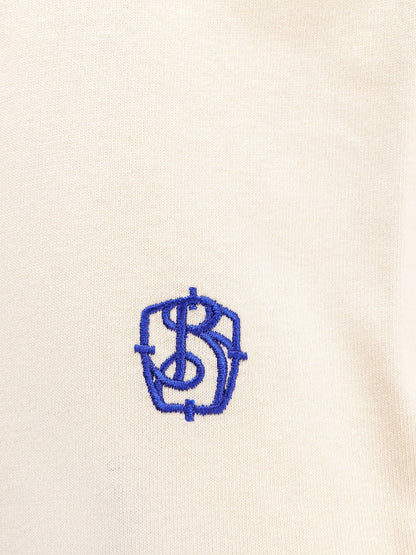 Burberry Cotton T Shirt With Frontal Embroidery