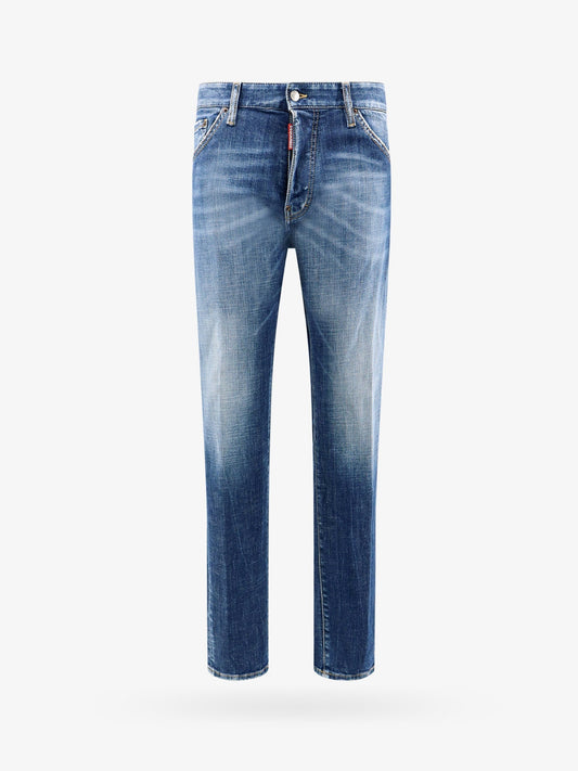 Dsquared2 Cotton Jeans With Back Logo Patch