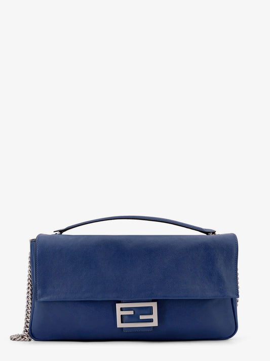 Fendi Baguette Chain Large Leather Shoulder Bag