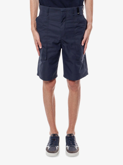 Fendi Cotton Blend Bermuda Shorts With Ff Detail