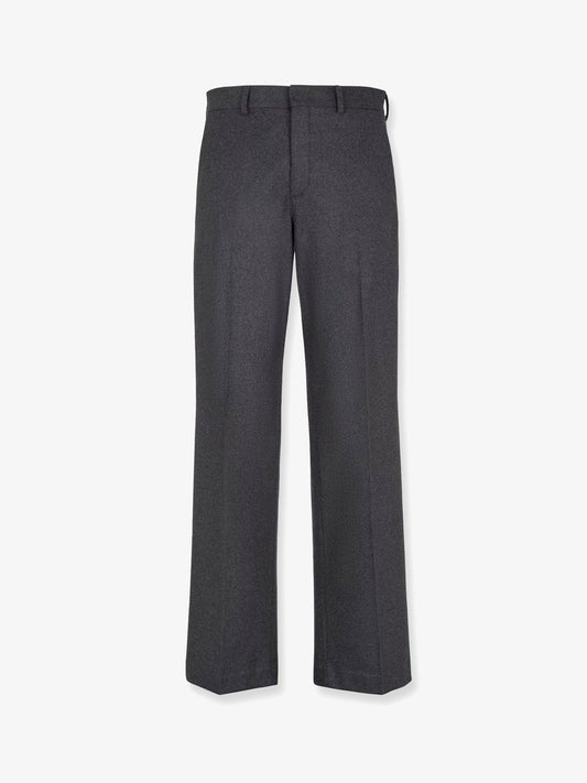Fendi Stretch Cashmere Trouser With Logoed Detail