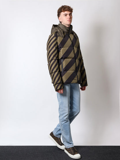 Fendi Cotton Jeans With Lateral Ff Print