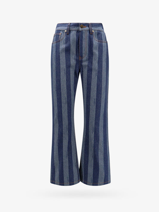 Fendi Cotton Jeans With Pequin Stripes