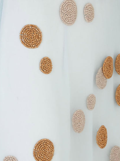Fendi Tulle Skirt With All Over Macro Polka Dot Motif