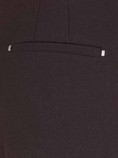 Fendi Virgin Wool Trousers With Metal Ff Details