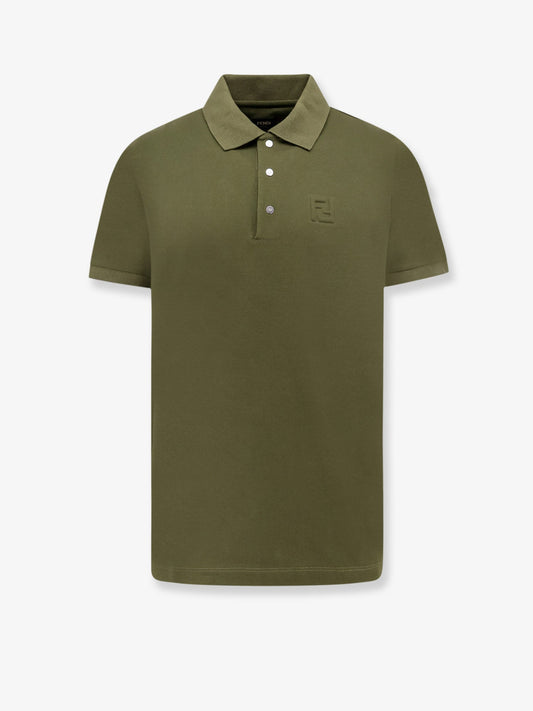 Fendi Polo Shirt With Ff Embossed Logo