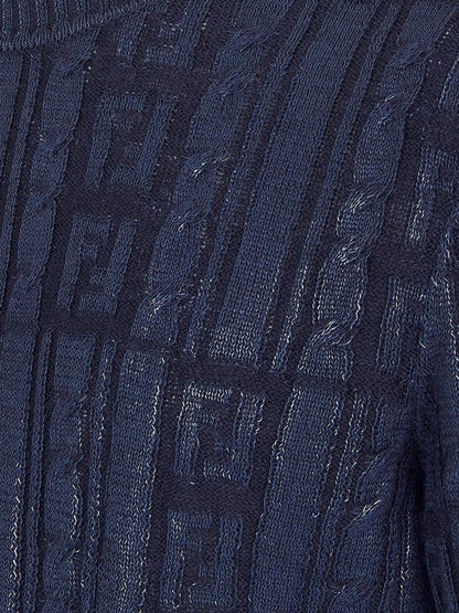 Fendi Braided Wool Sweater With Ff Details