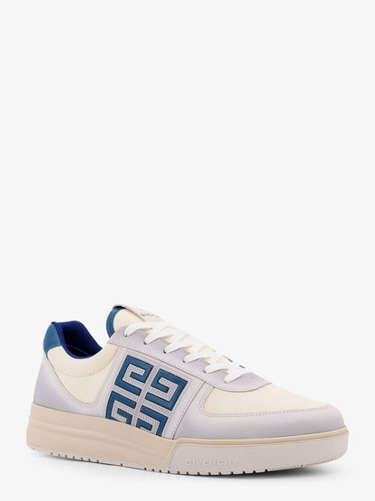 Givenchy G4 Low Top Canvas And Leather Sneakers With Iconic Detail