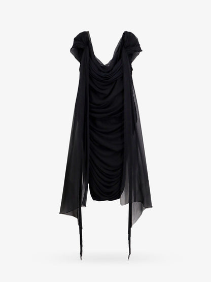 Givenchy Stretch Viscose Dress With Drapery