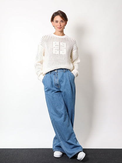 Givenchy Wool And Cashmere Perforated Sweater
