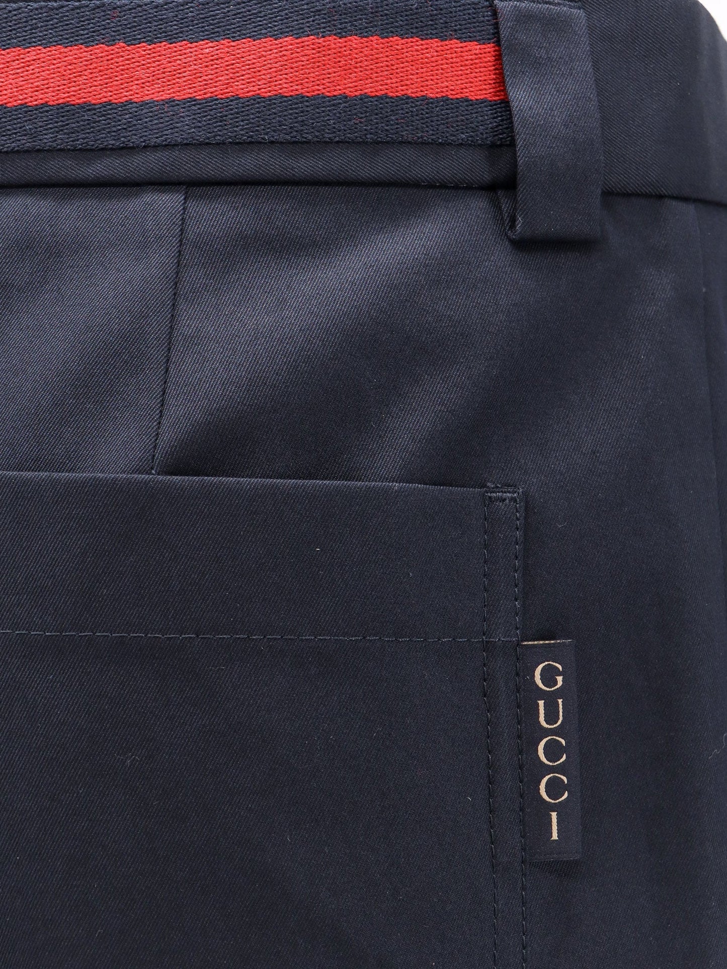 Gucci Cotton Bermuda Shorts With Web Detail