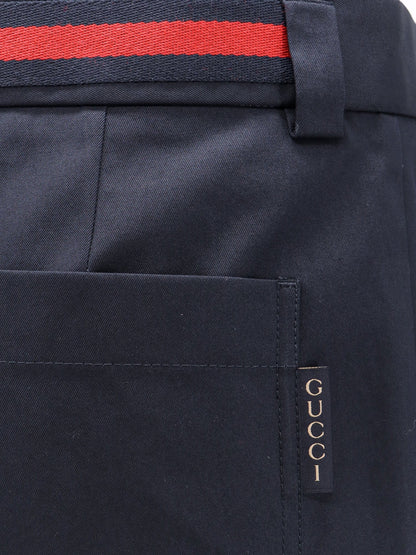 Gucci Cotton Bermuda Shorts With Web Detail