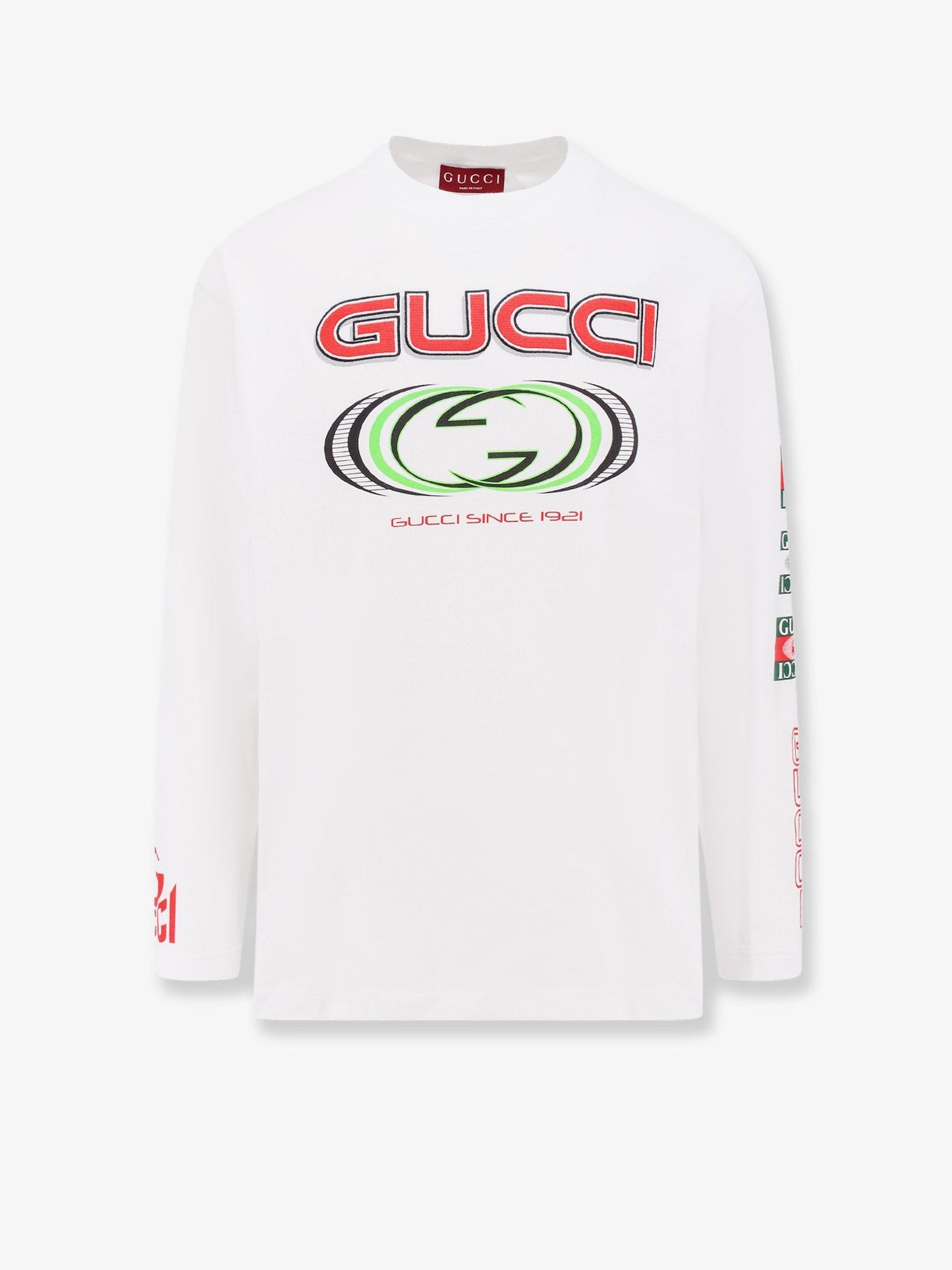 Gucci Cotton T Shirt With Frontal Gg Print