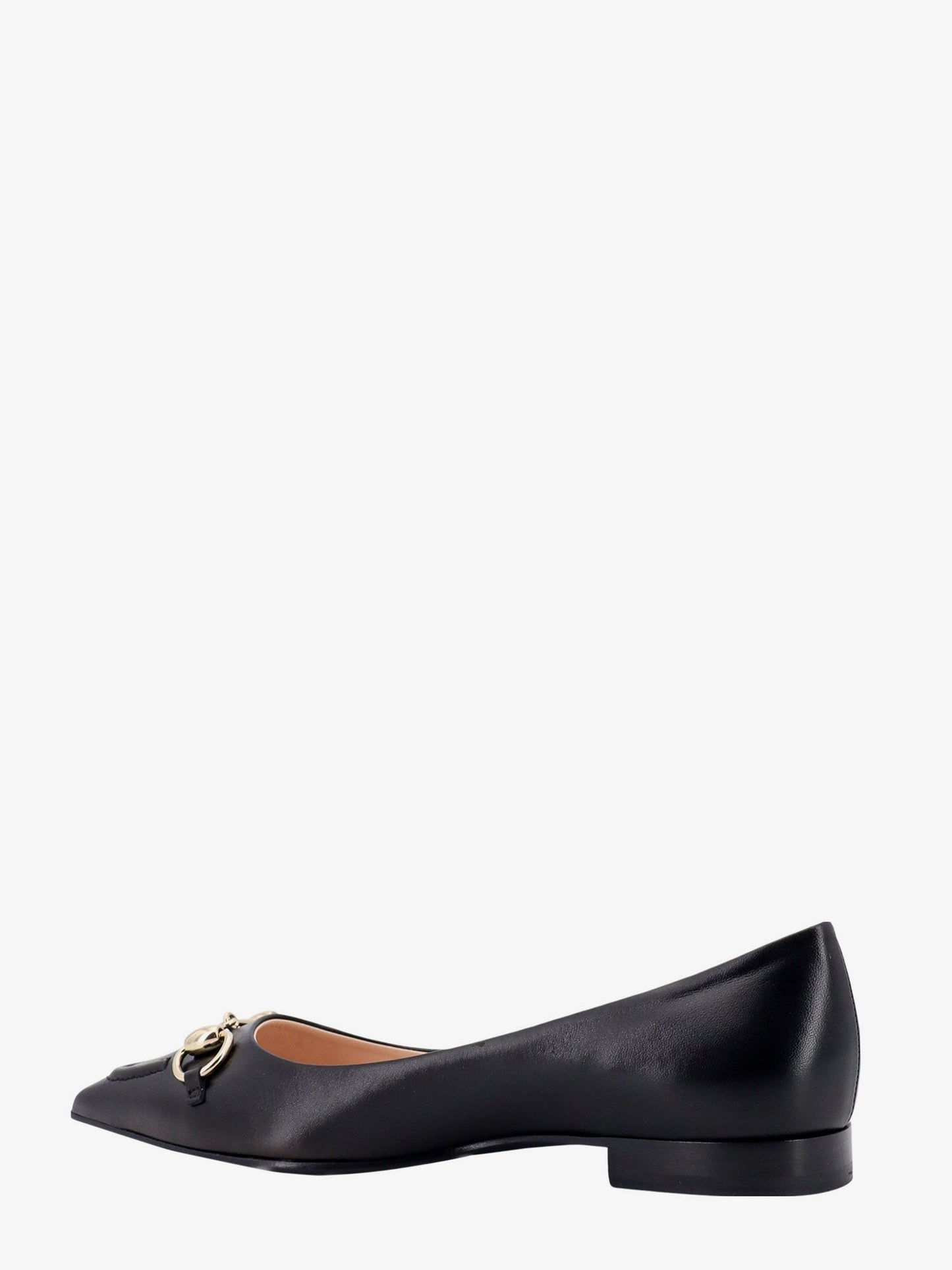 Gucci Leather Ballerinas With Metal Horsebit