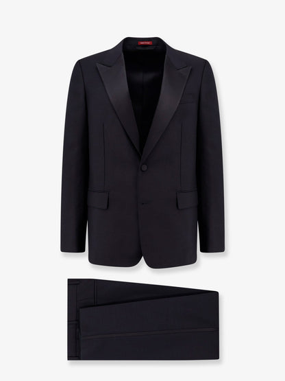 Gucci Mohair And Wool Tuxedo With Gg Metal Button Detail