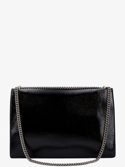 Gucci Patent Leather Shoulder Bag With Iconic Tiger's Head