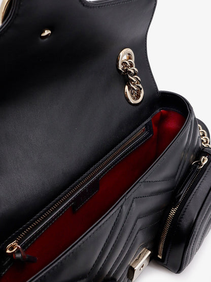 Gucci Matelassé Leather Shoulder Bag With Multipockets Detail